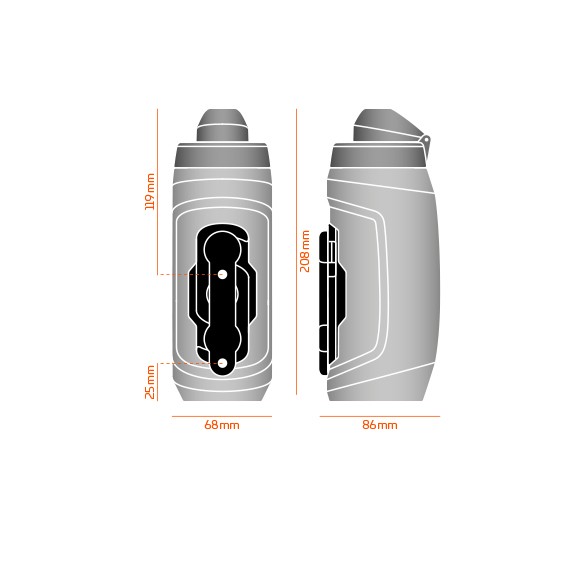 Fidlock bidon TWIST bottle 590 + Bike Base črna