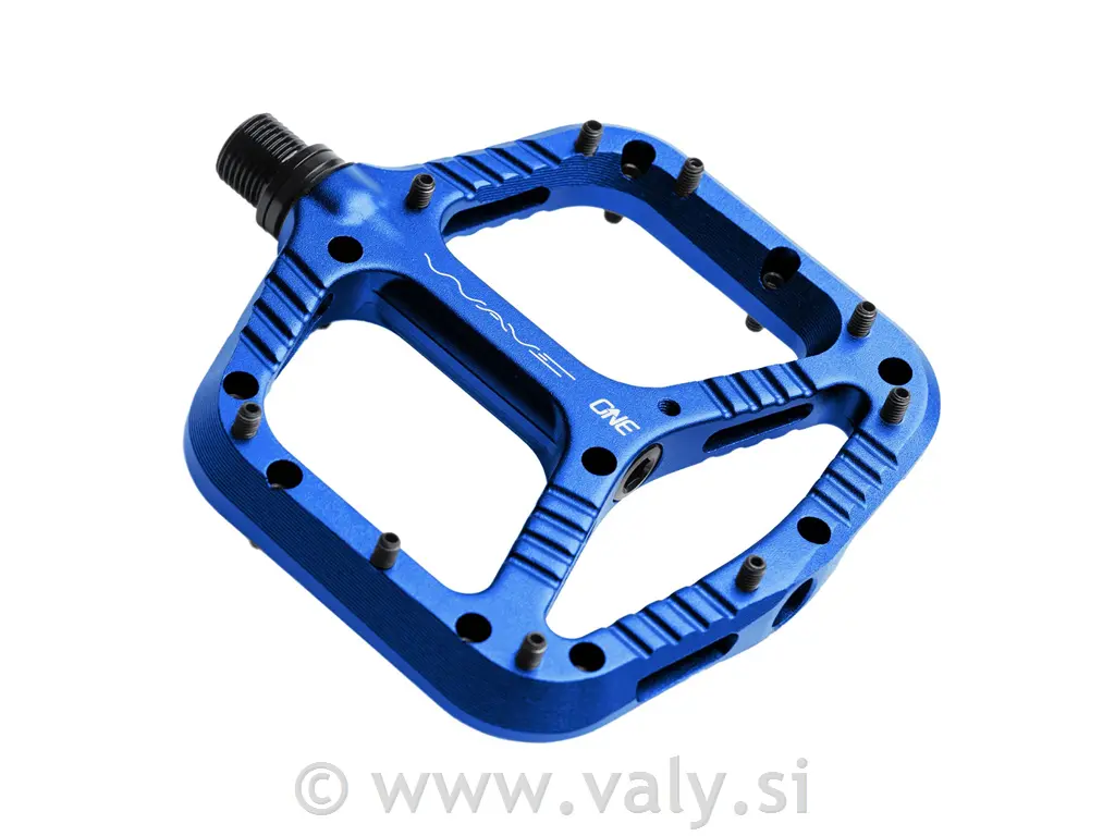 OneUp flat pedala Wave temno modra