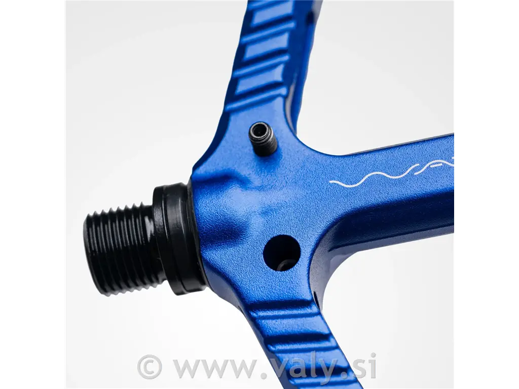 OneUp flat pedala Wave temno modra