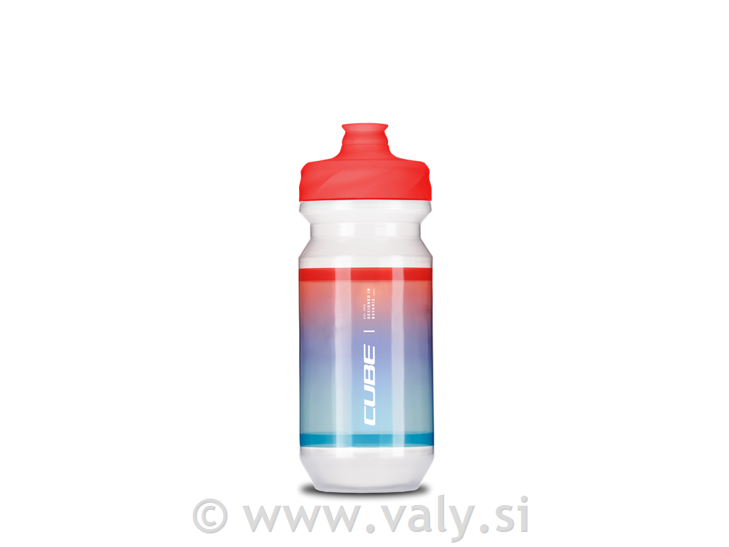 Cube bidon Teamline bela rdeča modra 500ml