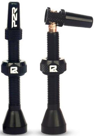 P2R tubeless ventil FR-11C, AL, 46mm črna (2 kosa)