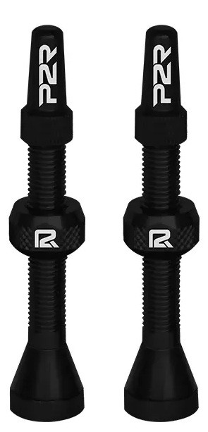 P2R tubeless ventil TV46BL, AL, 46mm črna (2 kosa) oem