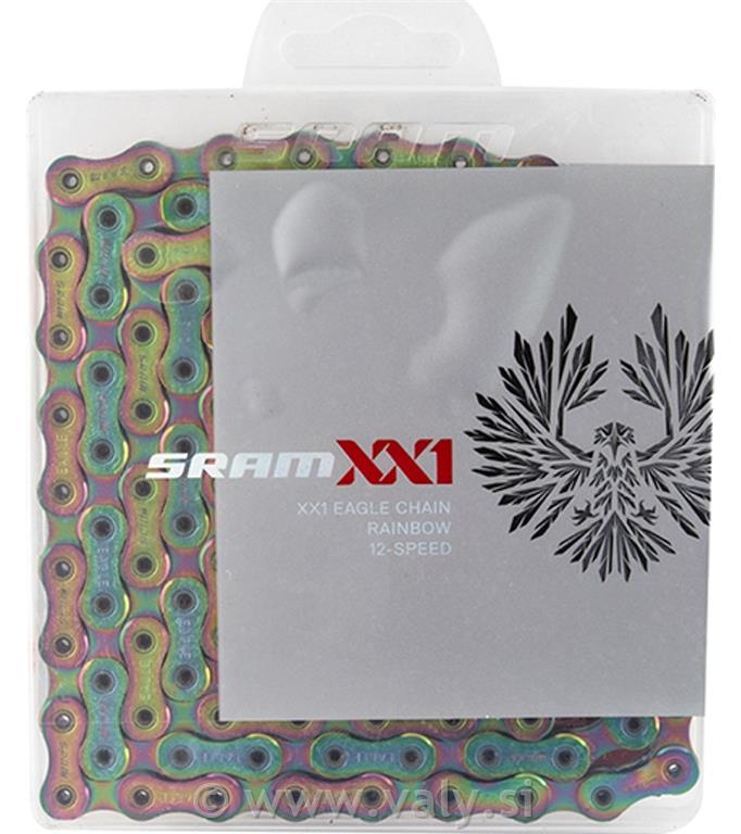 Sram veriga za kolo PC-XX1 EAGLE 12 prestav mavrična