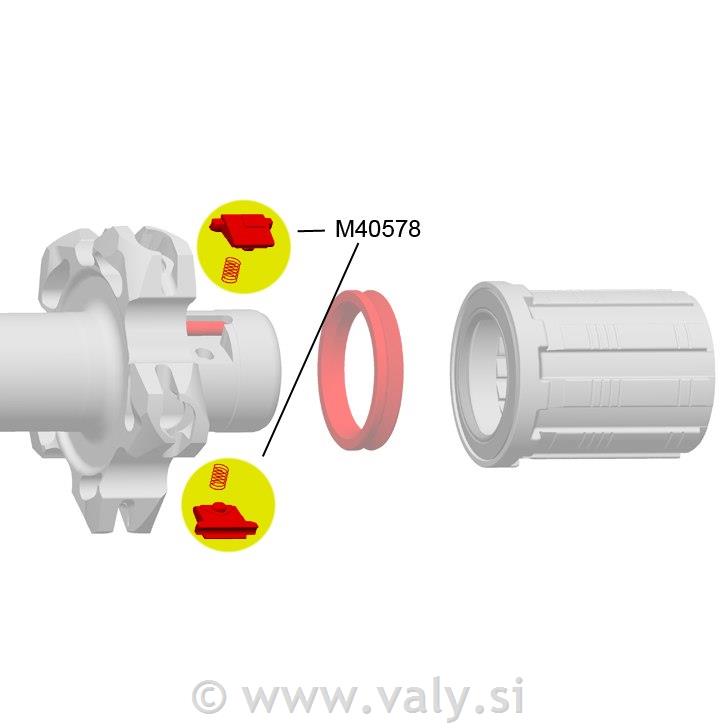 Mavic zatiči za račno FTS-L ED10M10/ED11/HG11 - M40578