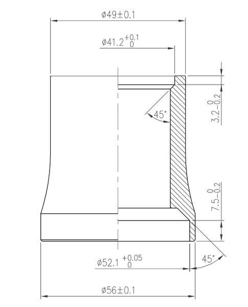 FSA krmilni ležaj FSA ORBIT IS-2/49E za vilico 1-1 / 8 "-1.5