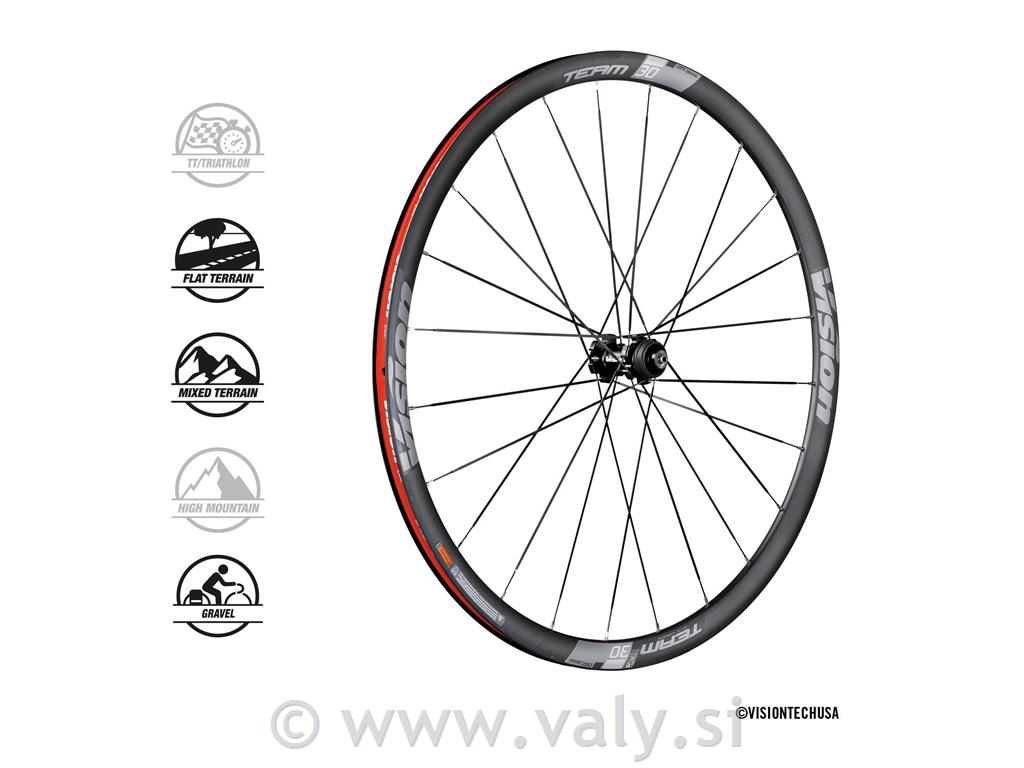 Vision obročniki Team 30 disc Shimano