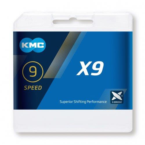 KMC veriga X9 silver gray
