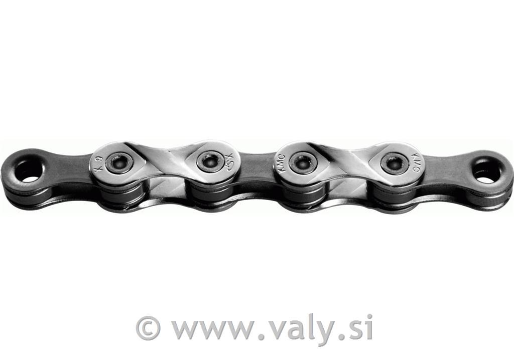 KMC veriga X9 silver gray