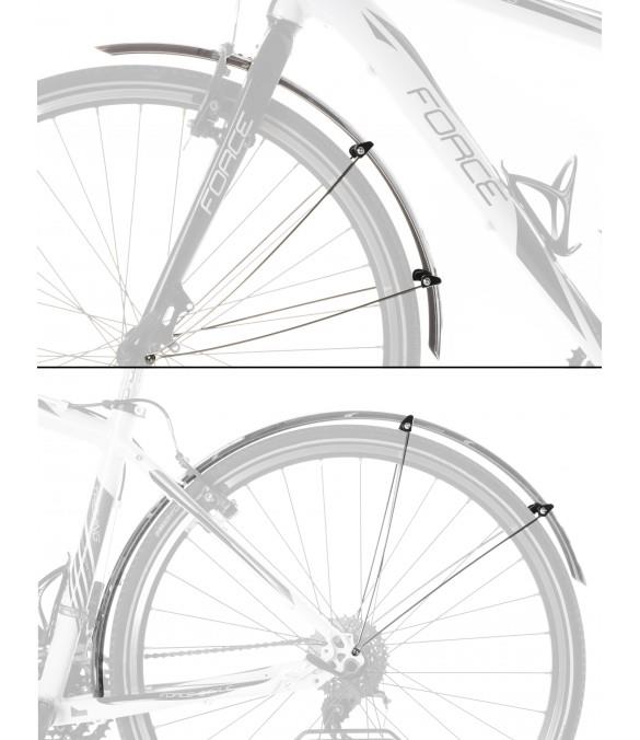 Blatniki za kolo Force 28" set (1+2) srebrna barva
