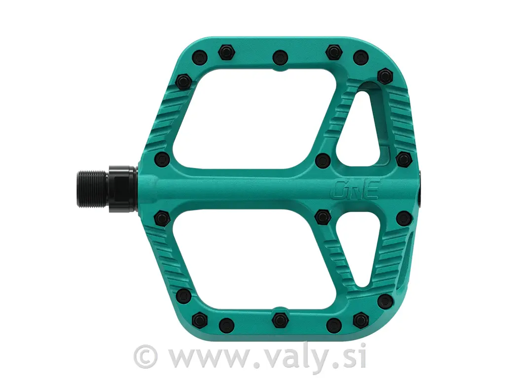 OneUp flat pedala Composite turkizna