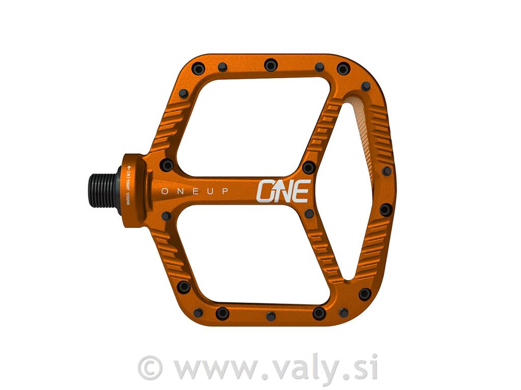 OneUp flat pedala aluminij oranžna
