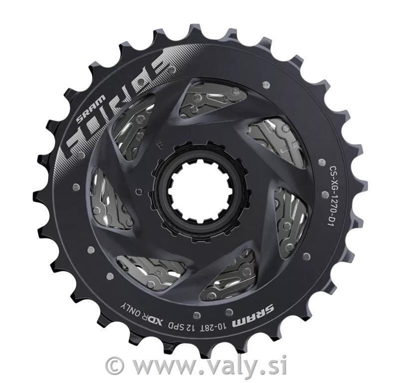 SRAM zadnji verižniki FORCE XG-1270 D1 10-33 12 prestav