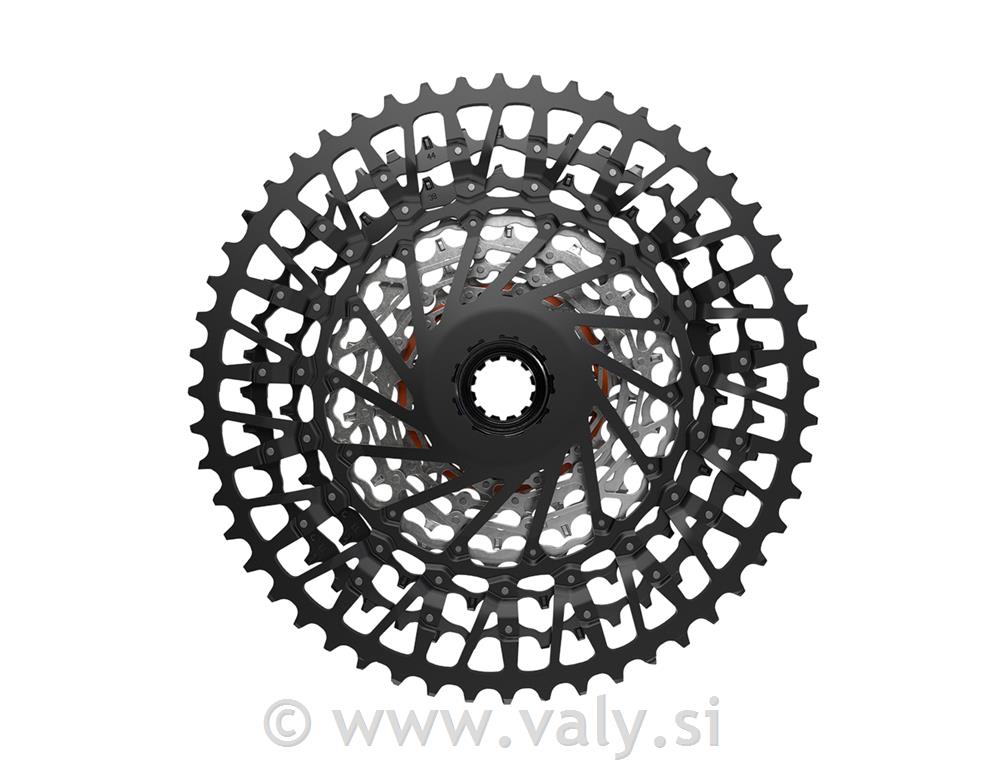 SRAM zadnji verižniki XS-1275 T-Type Eagle 10-52 črna