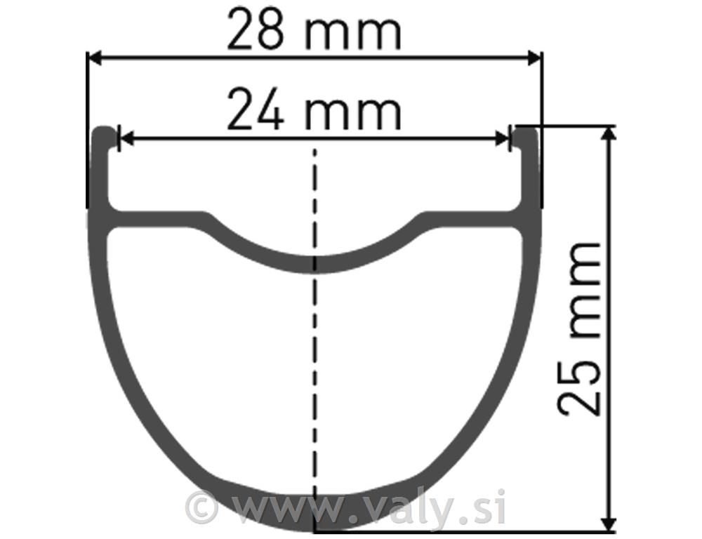 DT Swiss 28"obročnik G1800 25 CL 12x100 CL