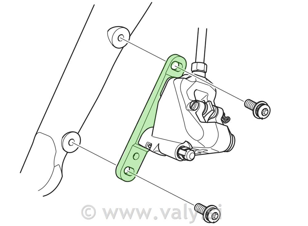 Shimano adapter sprednji FM/FM 140 / 160 mm