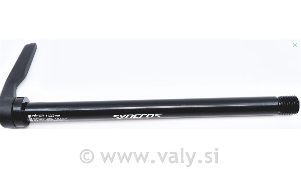 Syncros osovina peste RWS 142x12 dolžina 168,7mm