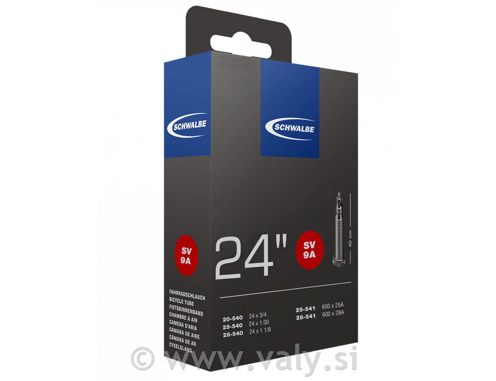 Schwalbe zračnica 24" 20/28-540 oz. 25/28-541 SV 9A FV