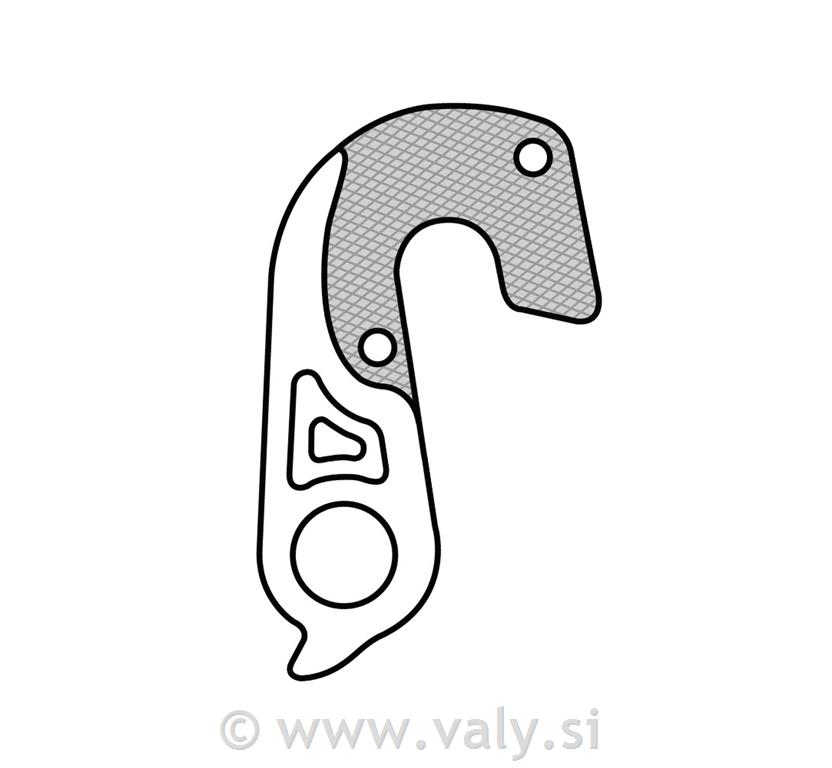 Nosilec menjalnika GH-140 za kolesa Specialized
