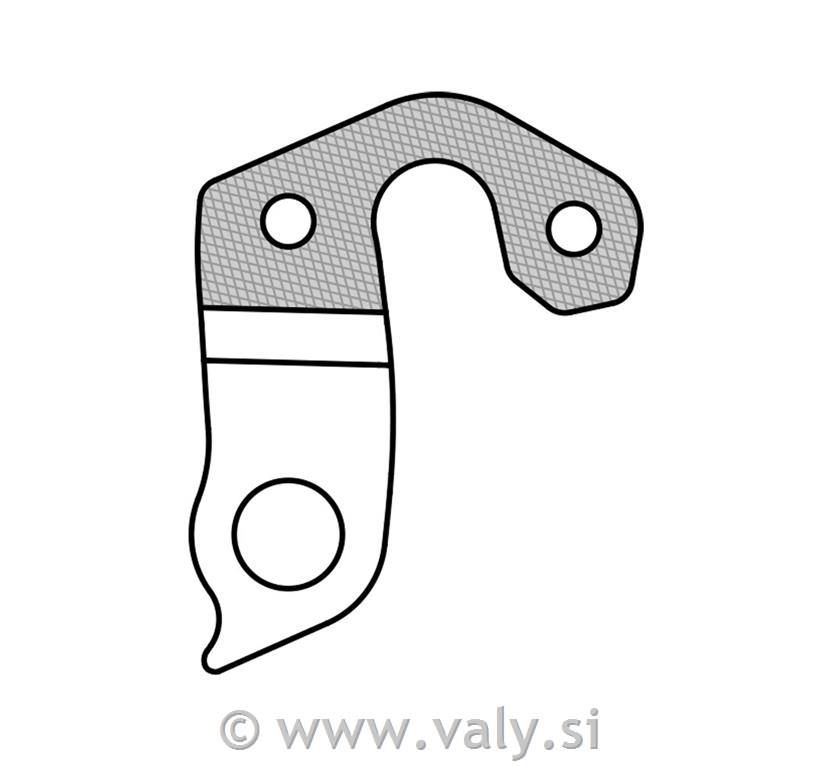 Nosilec menjalnika GH-156 za kolesa Scott