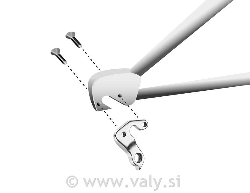 Nosilec menjalnika GH-157 za kolesa Scott