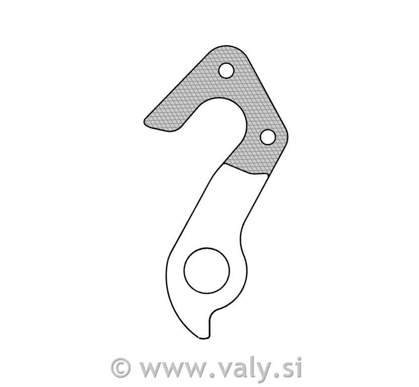 Nosilec menjalnika GH-284 za kolesa GT