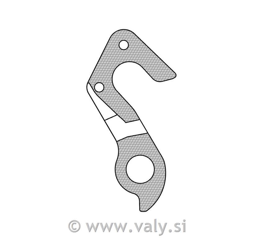 Nosilec menjalnika GH-284 za kolesa GT