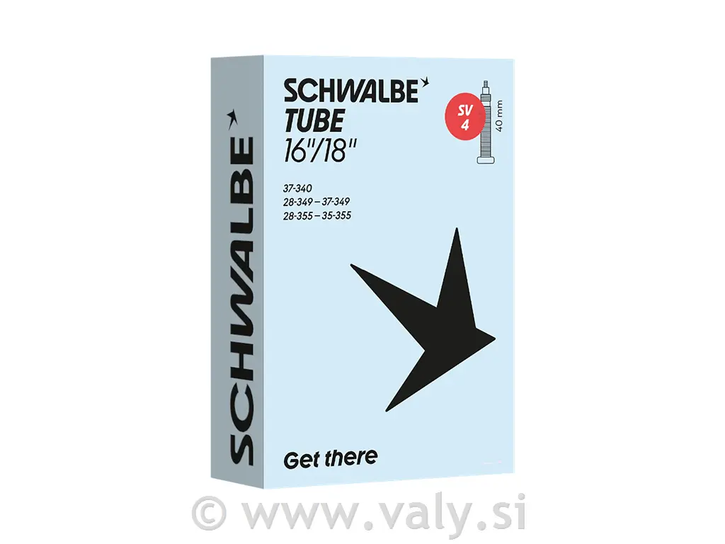 Schwalbe zračnica 16"/18", 28/37-340/355 SV 40mm Nr. 4