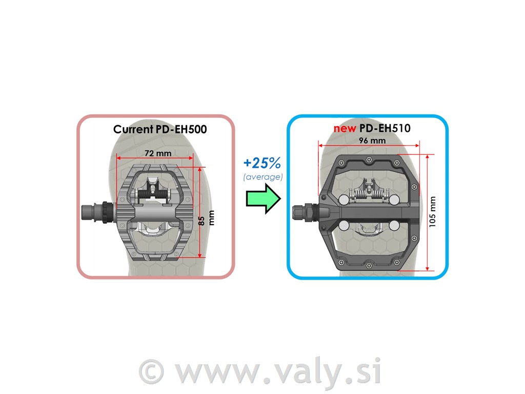 Shimano pedala PD-EH510 enstranska SPD