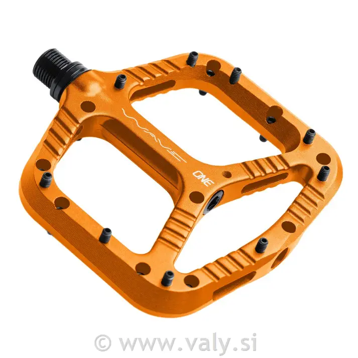 OneUp flat pedala Wave oranžna