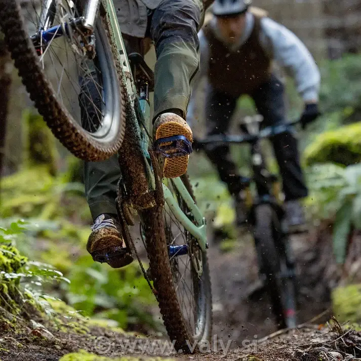 OneUp flat pedala Wave oranžna