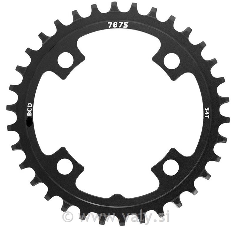 SunRace verižnik 34 zob 1x11 aluminij širok-ozek BCD 104mm