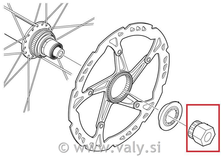 Shimano orodje TL-LR11 za pritrjevanje CL rotorjev