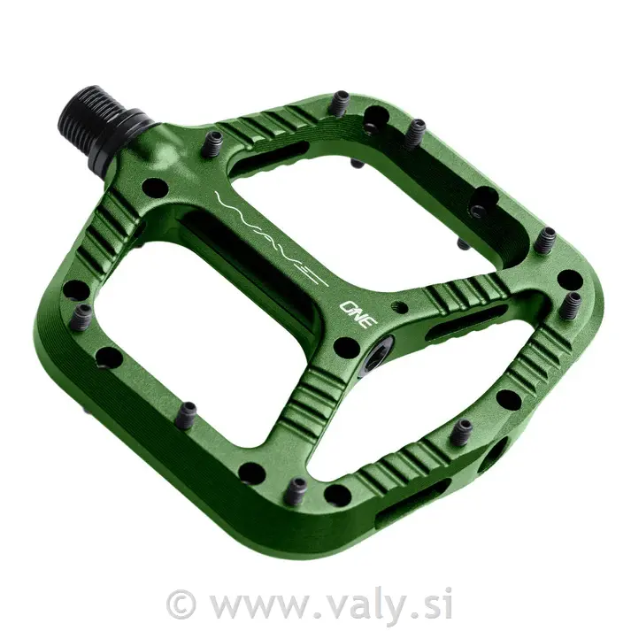 OneUp flat pedala Wave temno zelena