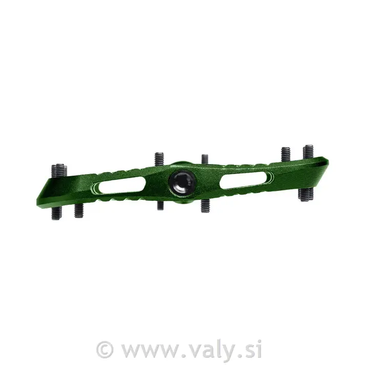 OneUp flat pedala Wave temno zelena