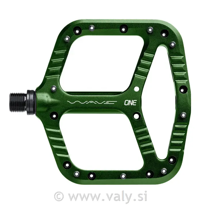 OneUp flat pedala Wave temno zelena
