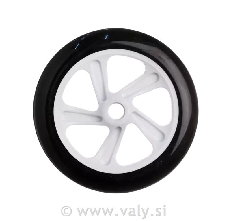 Kolo za skiro z ležaji 200 mm črna bel obroč