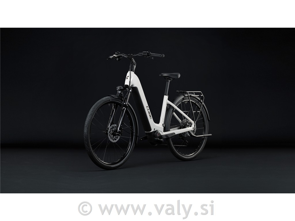 Cube žensko električno kolo Touring Hybrid ONE 600 bela