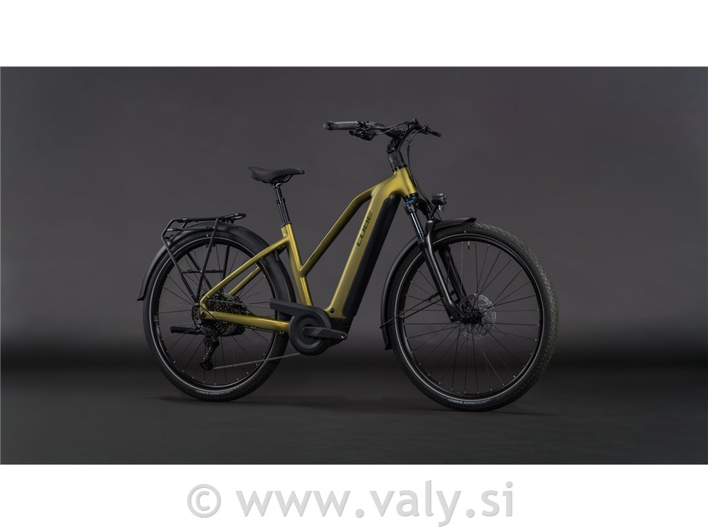 Cube žensko električno kolo Touring Hybrid PRO 800 zlata