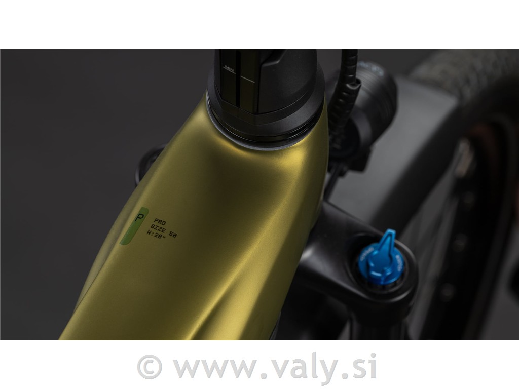 Cube žensko električno kolo Touring Hybrid PRO 800 zlata