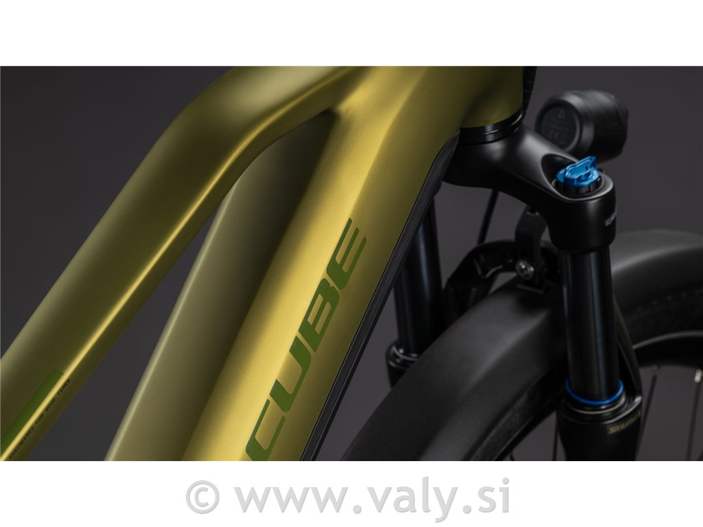 Cube žensko električno kolo Touring Hybrid PRO 800 zlata