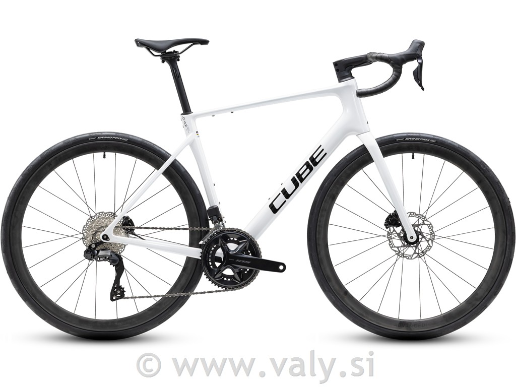 Cube cestno kolo Attain C62 SLX bela (metallicwhite´n´black)