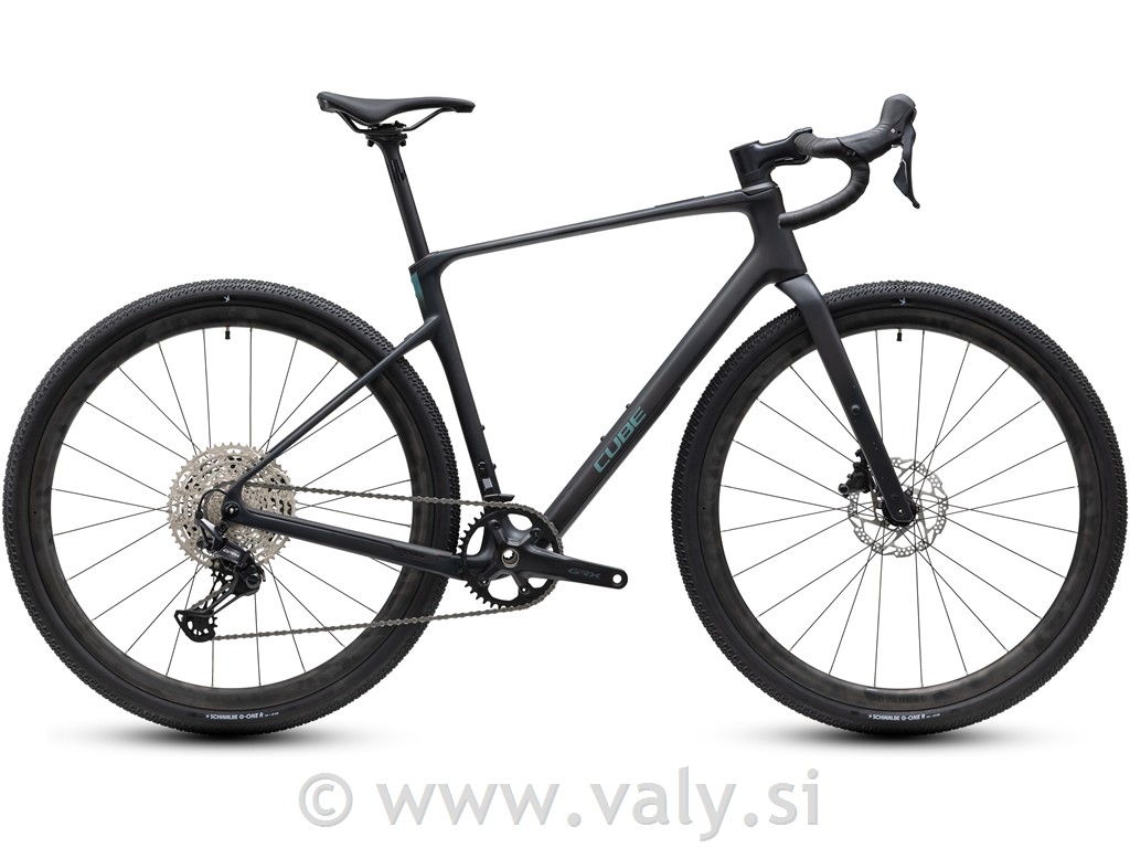 Cube gravel kolo Nuroad C:62 ONE črna (carbon´n´shiftverde)