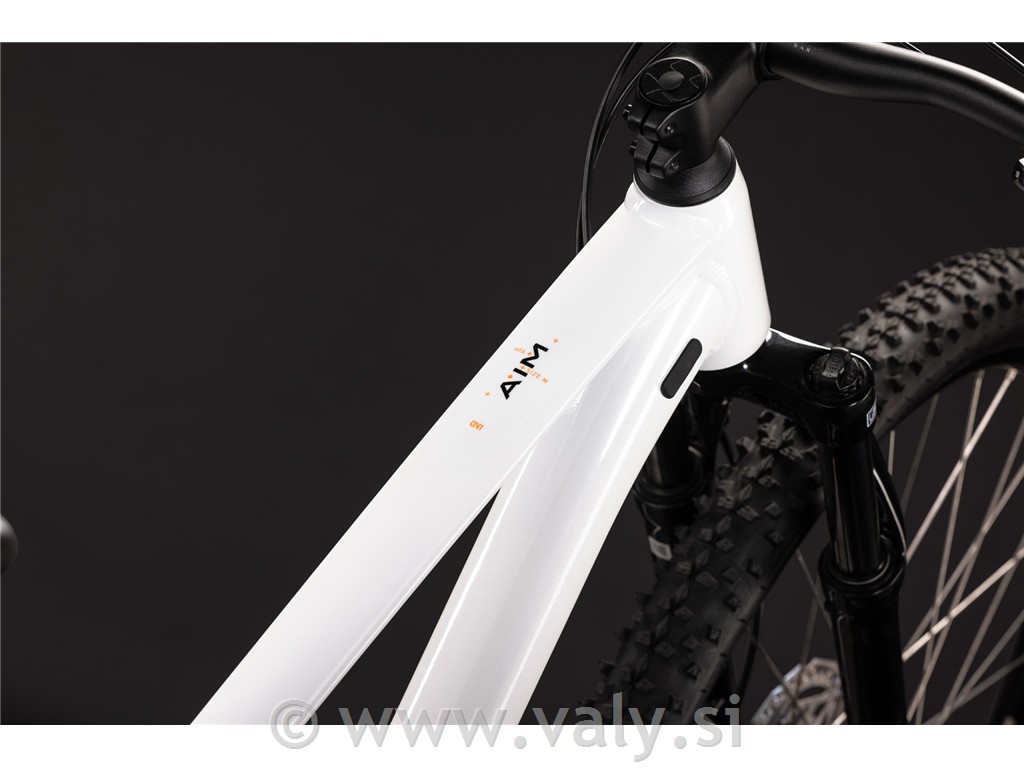Cube gorsko kolo AIM ONE bela (metallicwhite´n´black)