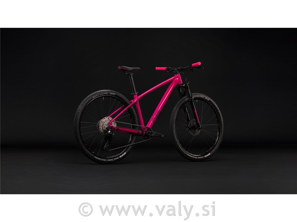 Cube gorsko kolo REACTION PRO roza (fuchsia´n´black)
