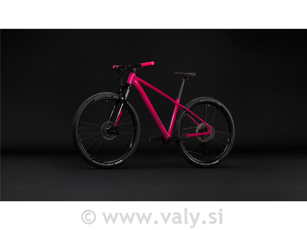Cube gorsko kolo REACTION PRO roza (fuchsia´n´black)