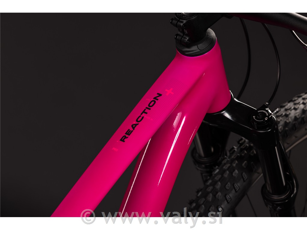 Cube gorsko kolo REACTION PRO roza (fuchsia´n´black)