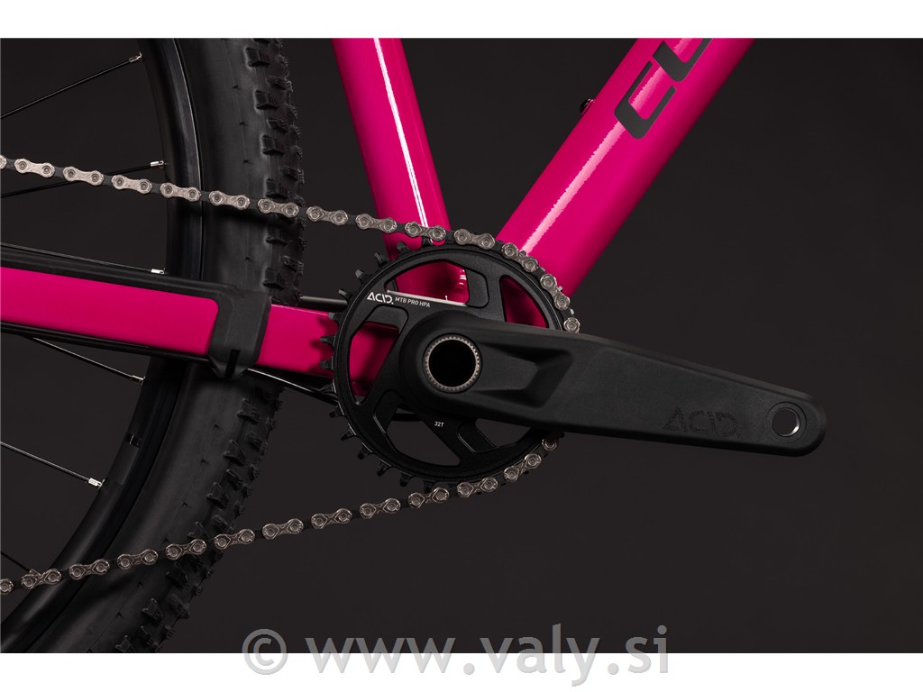 Cube gorsko kolo REACTION PRO roza (fuchsia´n´black)