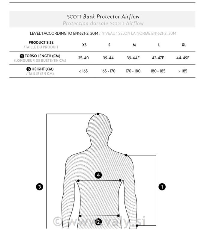 Scott ščitnik za hrbet - želva AirFlow Back Protector