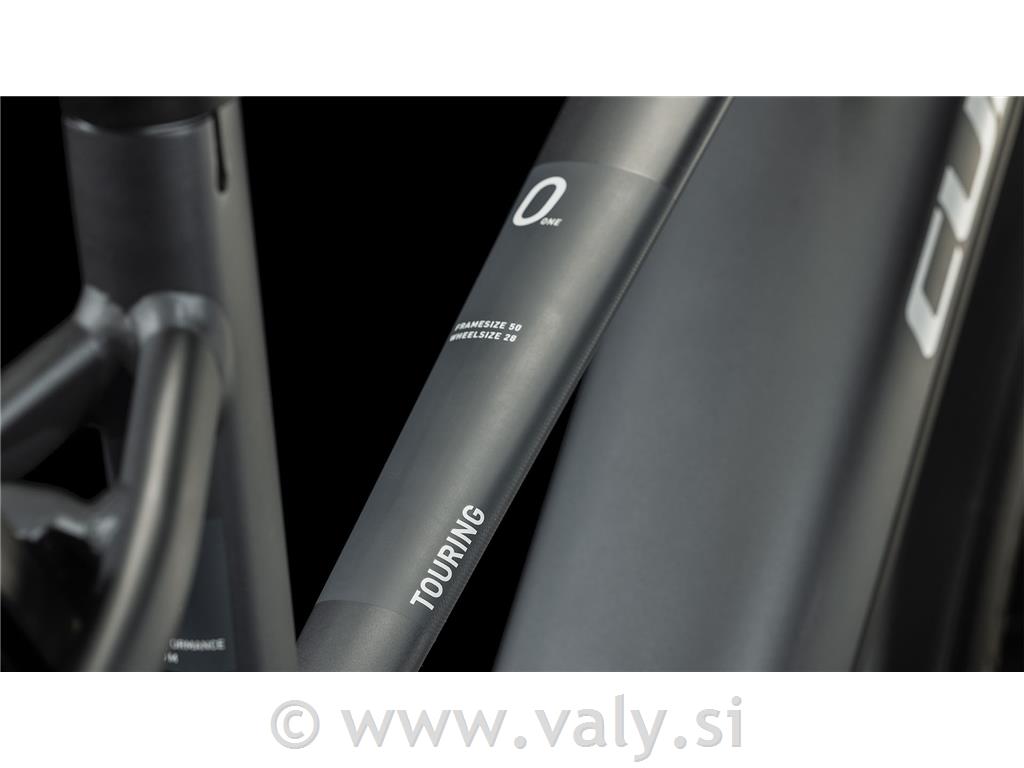 Cube žensko električno kolo Touring Hybrid ONE 625 siva