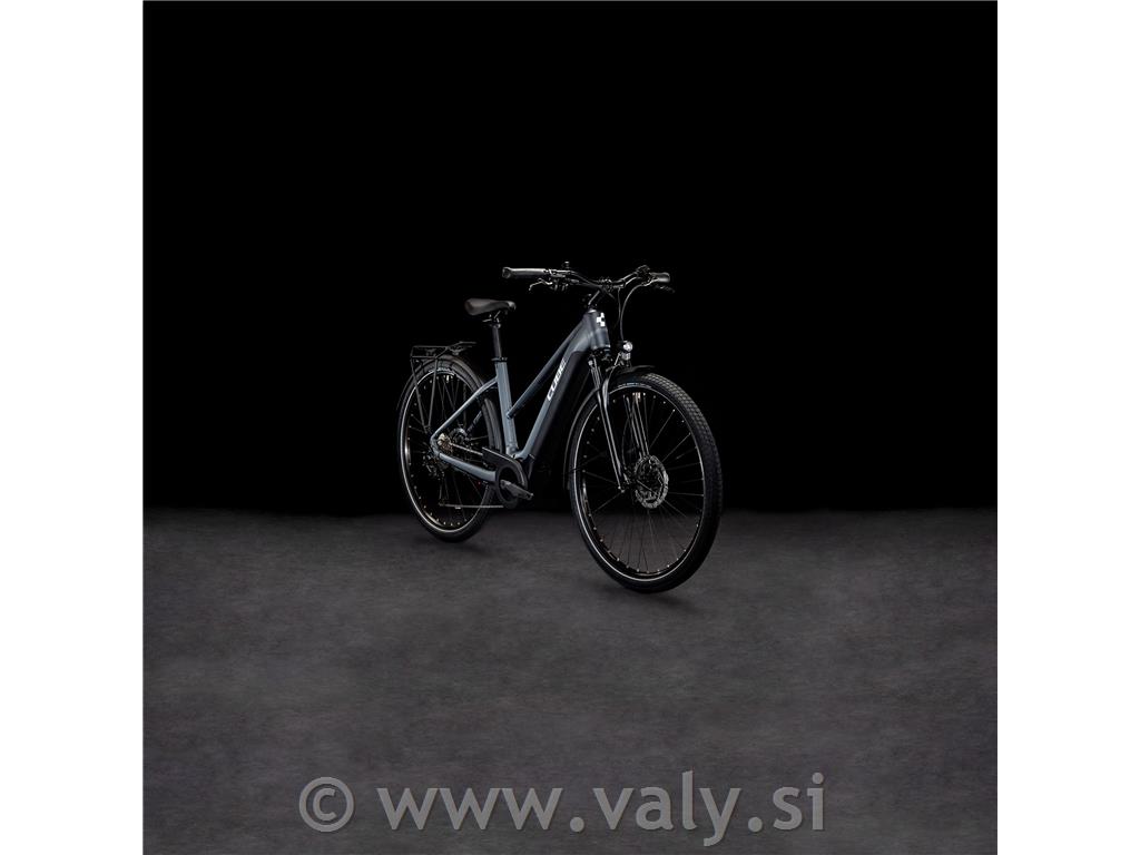 Cube žensko električno kolo Touring Hybrid ONE 625 siva